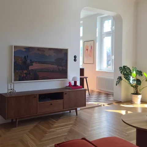 salon Hanny z sideboardem Ribe II od KOS Design